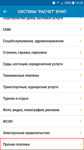 Прочие платежи